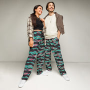 Tiger Stripe Miami CAMO Unisex Wide-Leg Joggers - 2XS