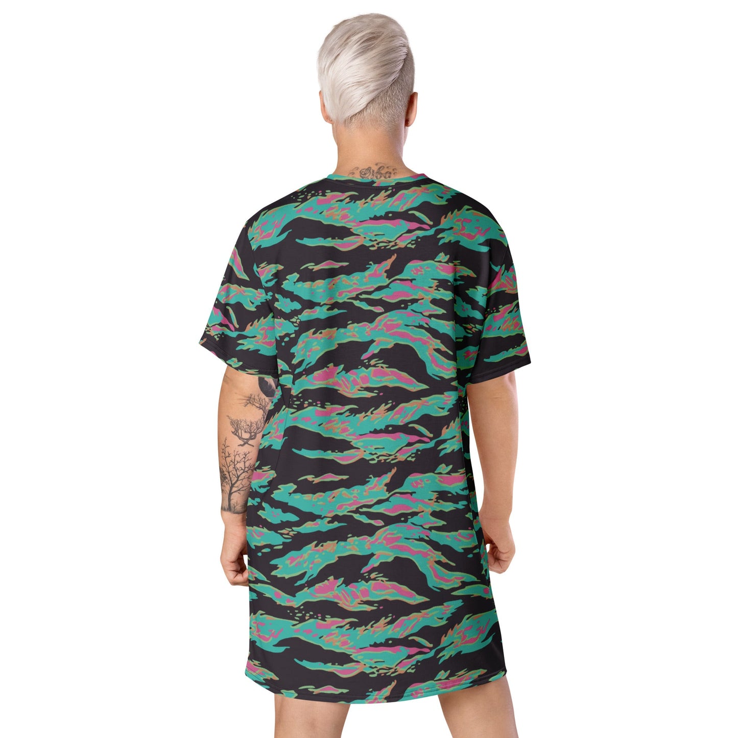 Miami Tiger Stripe CAMO Womens T-Shirt Dress
