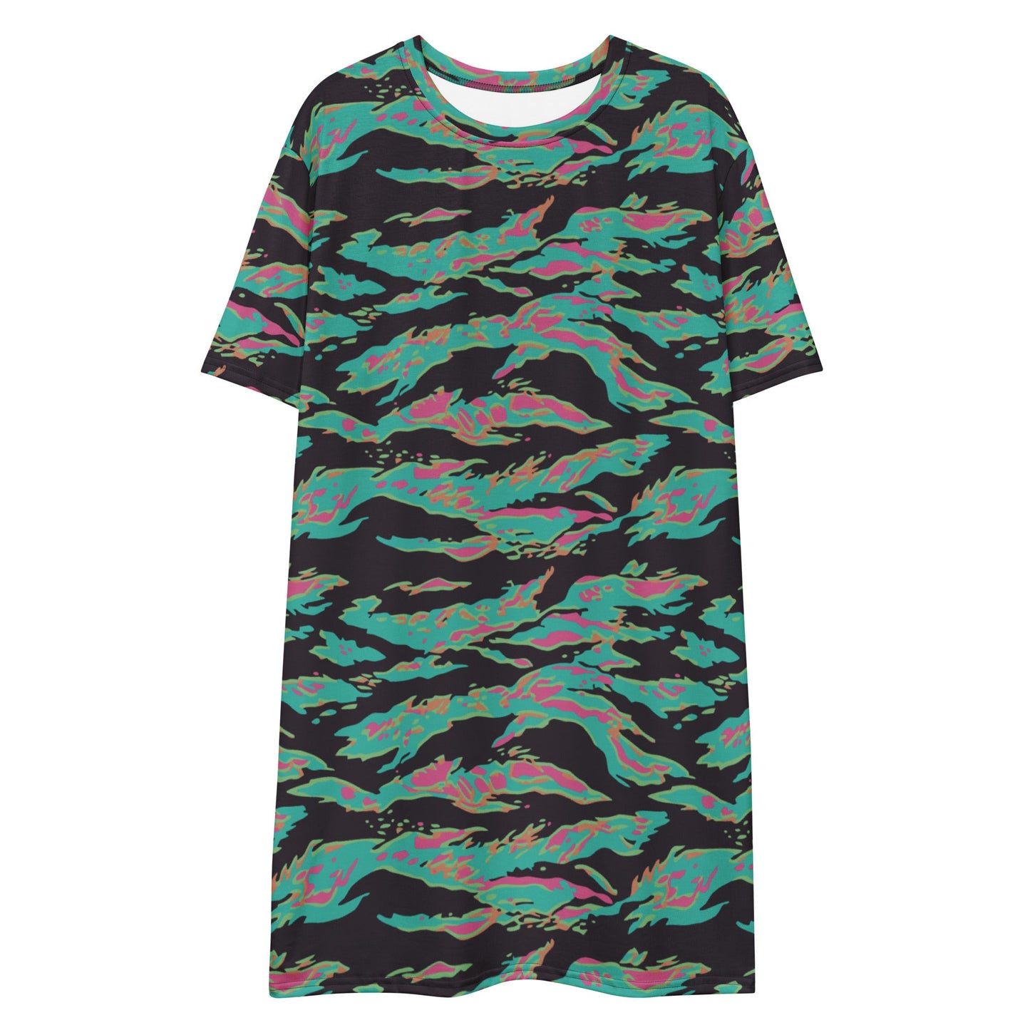 Miami Tiger Stripe CAMO Womens T-Shirt Dress