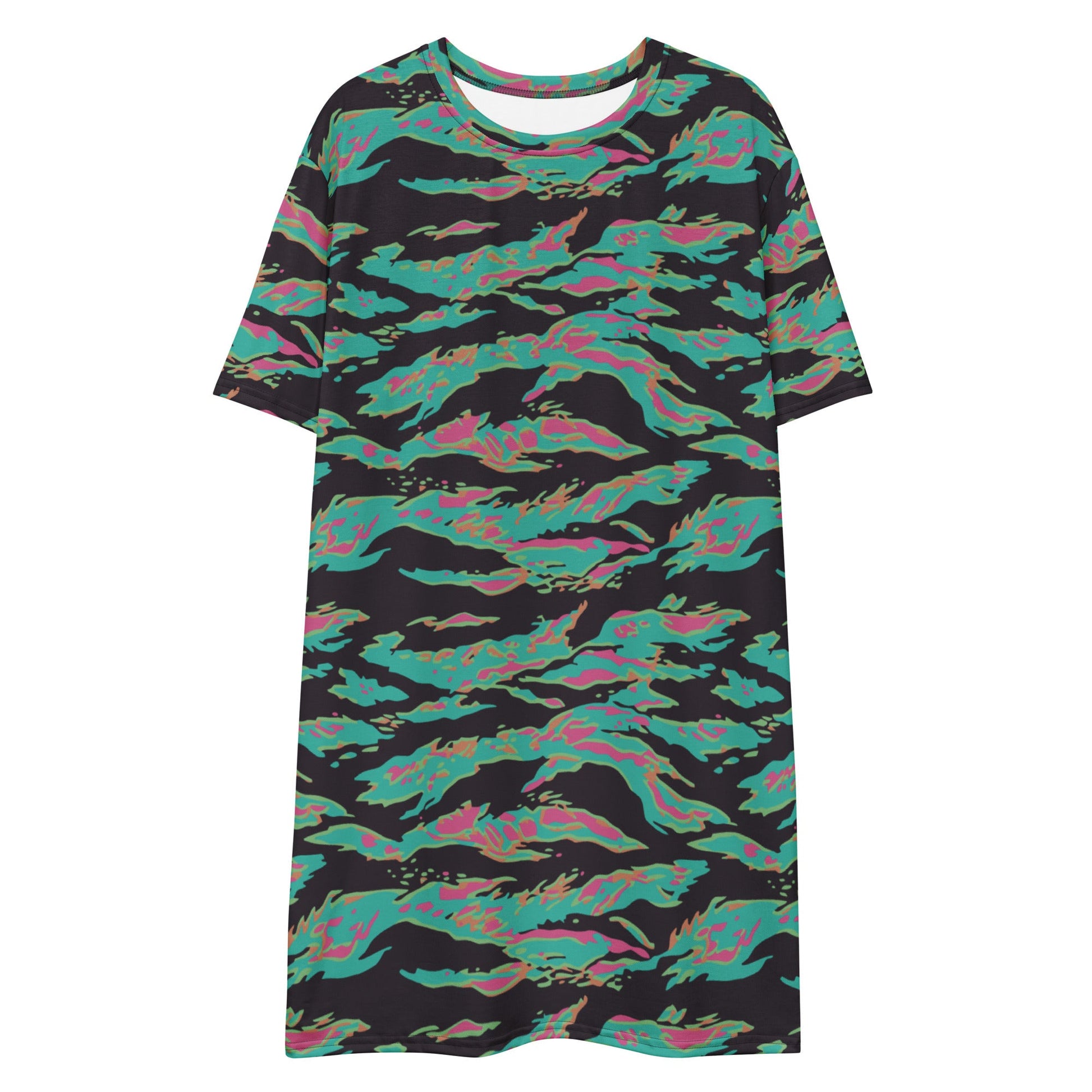 Miami Tiger Stripe CAMO Womens T-Shirt Dress