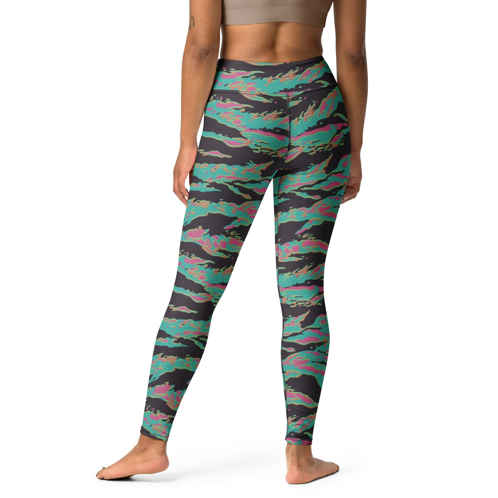 Miami Tiger Stripe CAMO Yoga Leggings - Womens