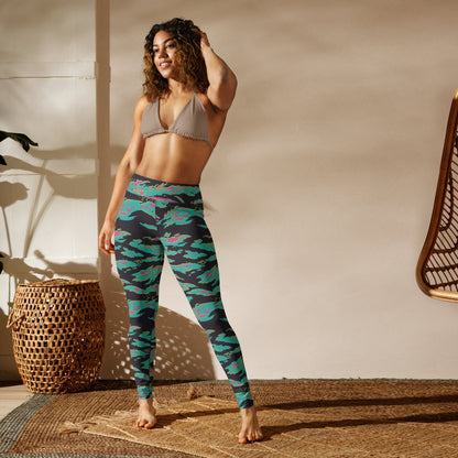 Miami Tiger Stripe CAMO Yoga Leggings - Womens