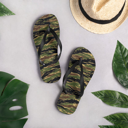 Midnight Fang Tiger Stripe CAMO Flip-Flops