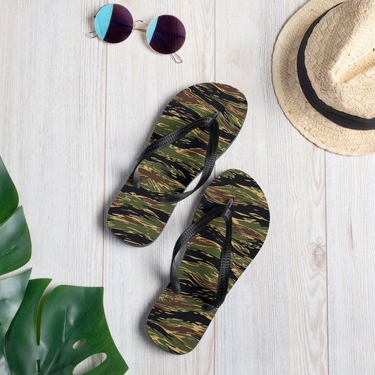 Midnight Fang Tiger Stripe CAMO Flip-Flops - S