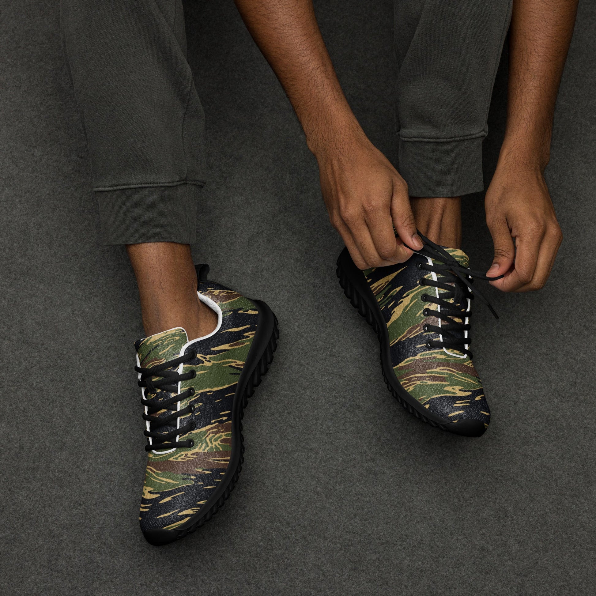 Midnight Fang Tiger Stripe CAMO Mens Athletic Shoes