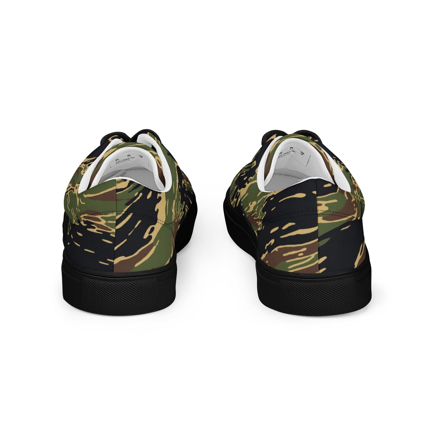 Midnight Fang Tiger Stripe CAMO Mens Lace-Up Canvas Shoes - Lace-up
