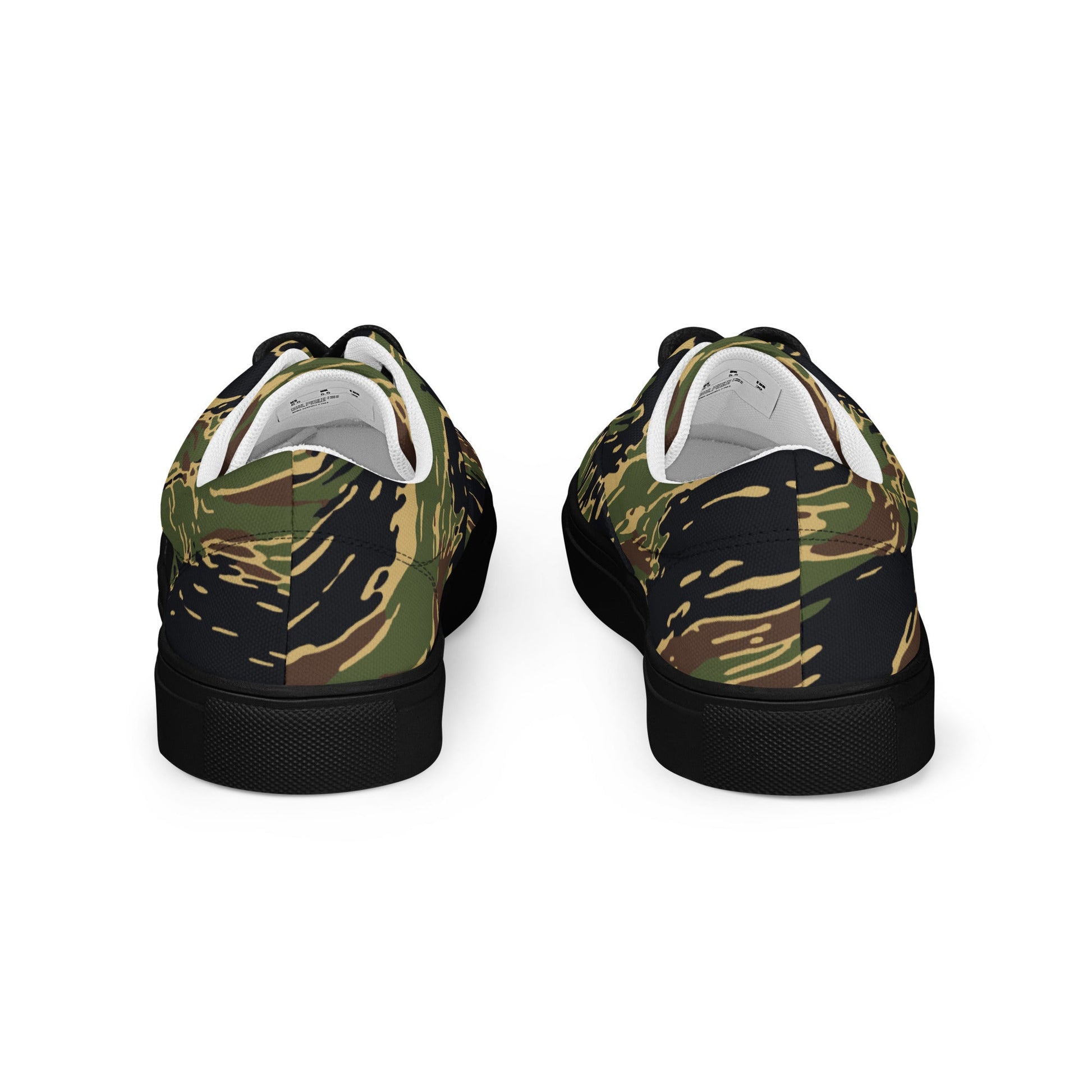 Midnight Fang Tiger Stripe CAMO Mens Lace-Up Canvas Shoes - Lace-up