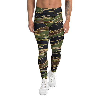 Midnight Fang Tiger Stripe CAMO Mens Leggings - XS