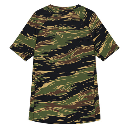 Midnight Fang Tiger Stripe CAMO Mens Short-Sleeve Rash Guard