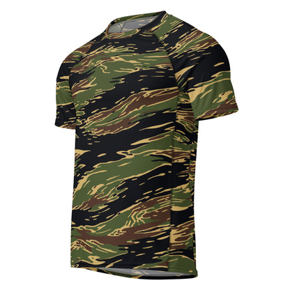 Midnight Fang Tiger Stripe CAMO Mens Short-Sleeve Rash Guard