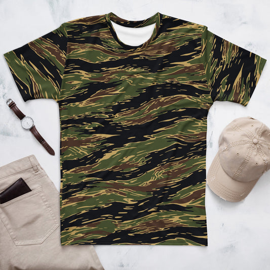 Midnight Fang Tiger Stripe CAMO Mens T-Shirt - XS
