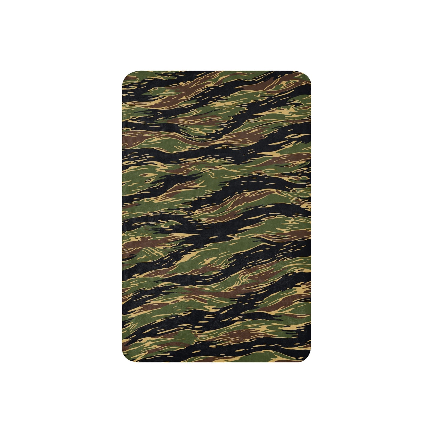 Midnight Fang Tiger Stripe CAMO Sherpa Blanket