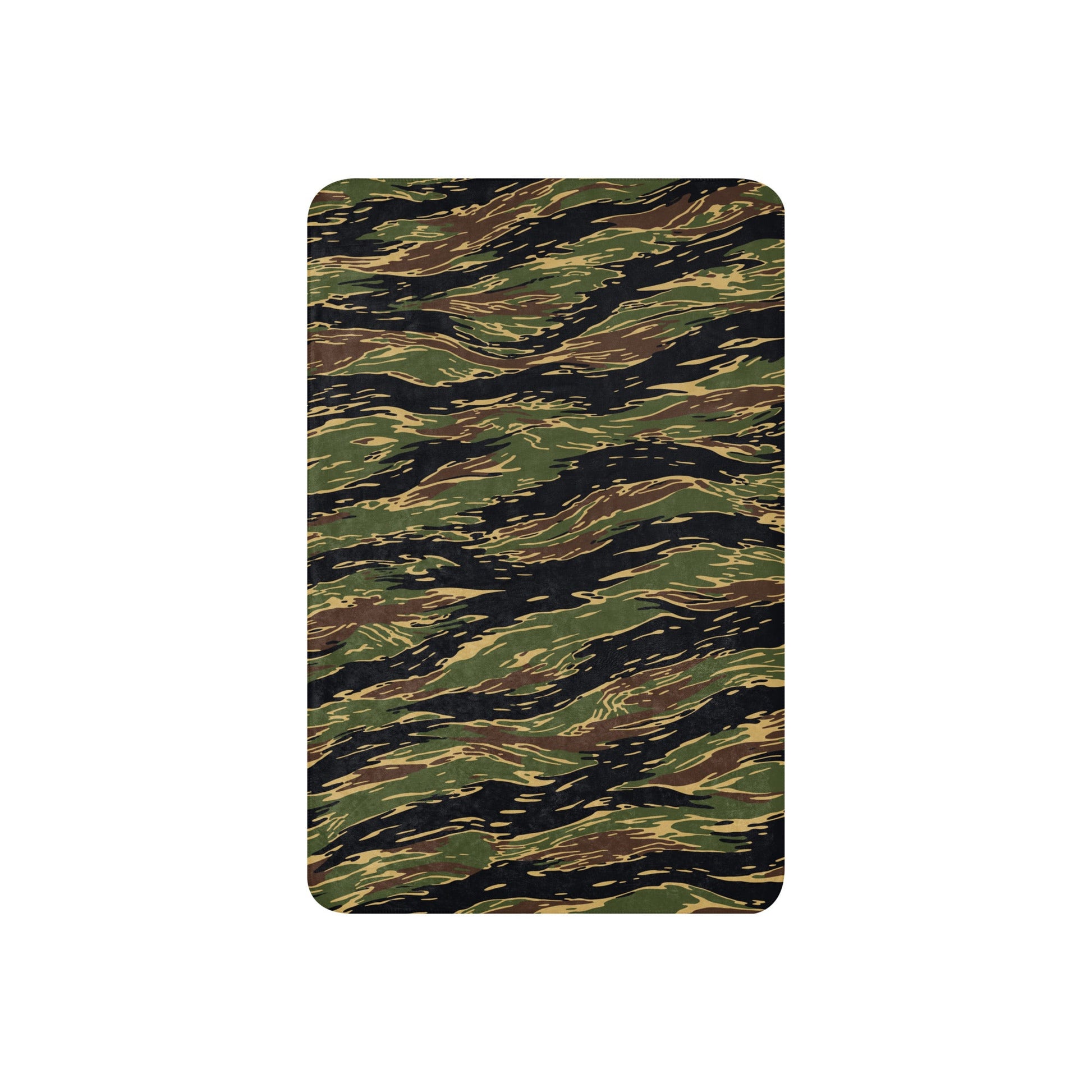 Midnight Fang Tiger Stripe CAMO Sherpa Blanket