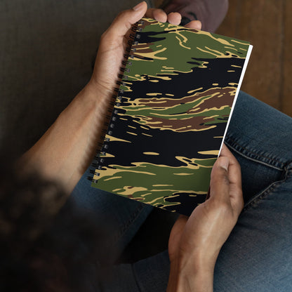 Midnight Fang Tiger Stripe CAMO Spiral Notebook
