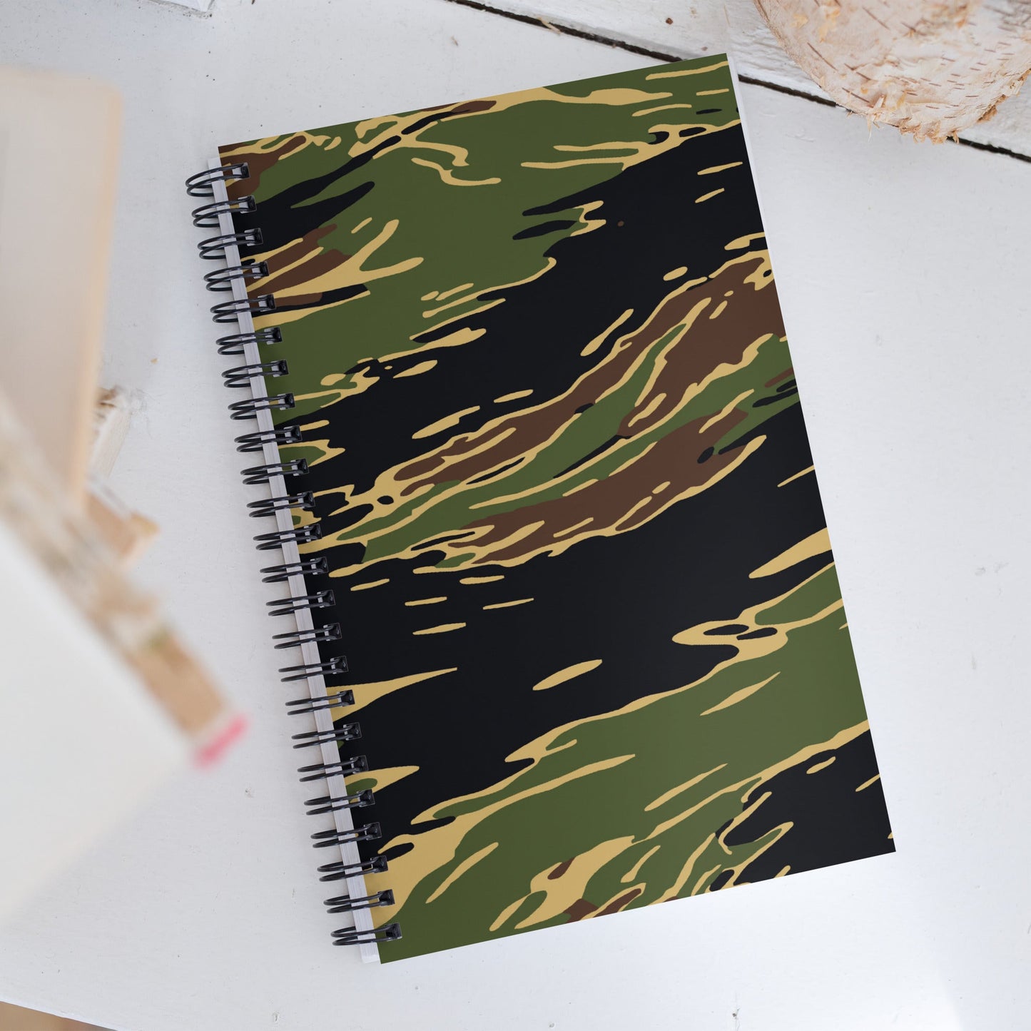 Midnight Fang Tiger Stripe CAMO Spiral Notebook