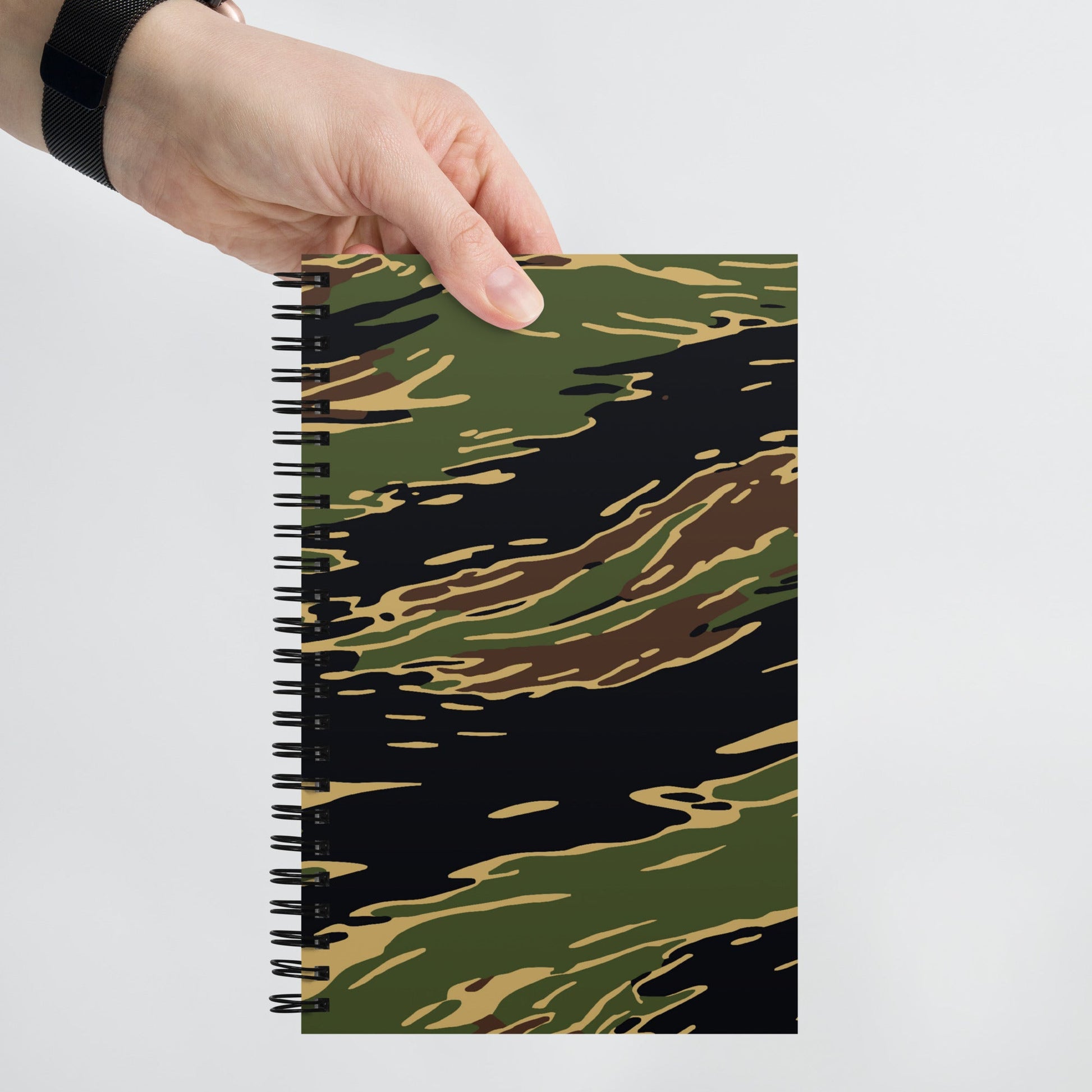Midnight Fang Tiger Stripe CAMO Spiral Notebook
