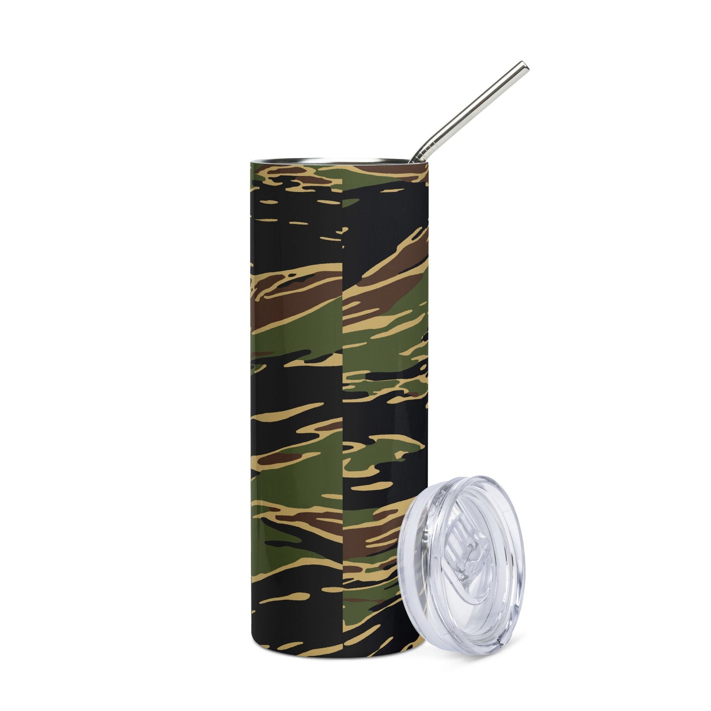 Midnight Fang Tiger Stripe CAMO Stainless Steel Tumbler