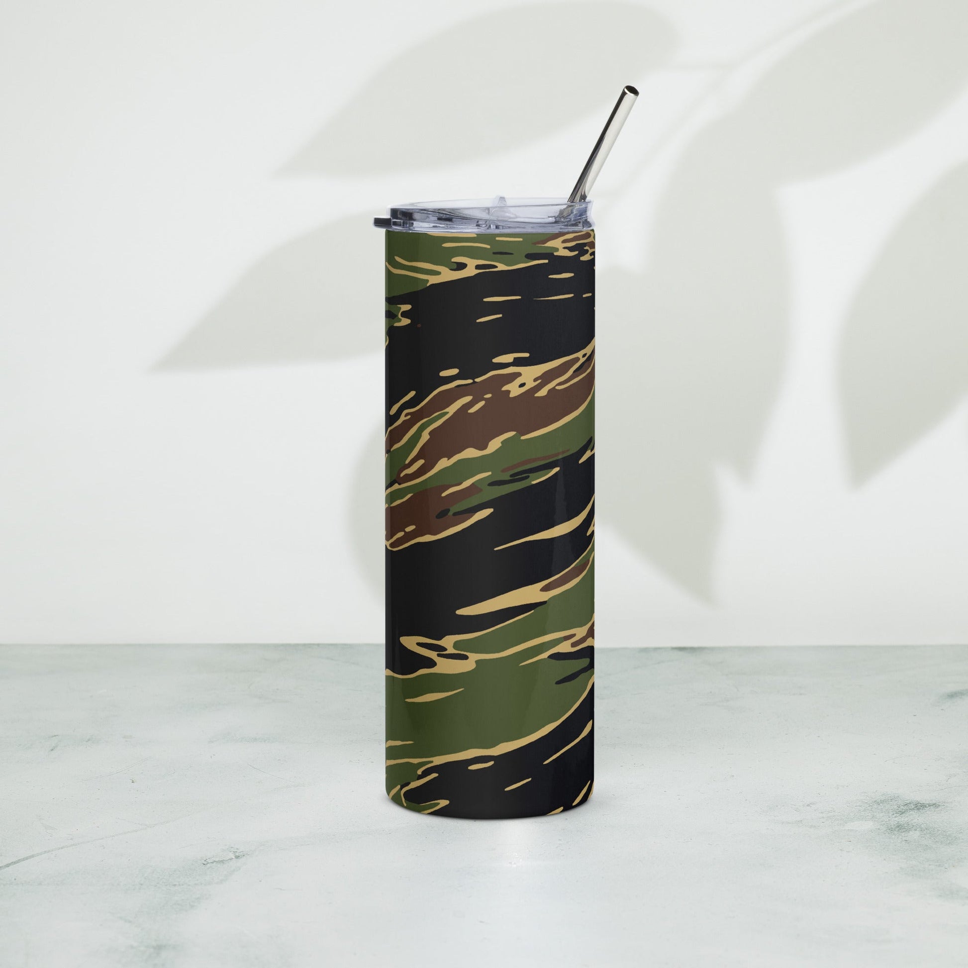 Midnight Fang Tiger Stripe CAMO Stainless Steel Tumbler