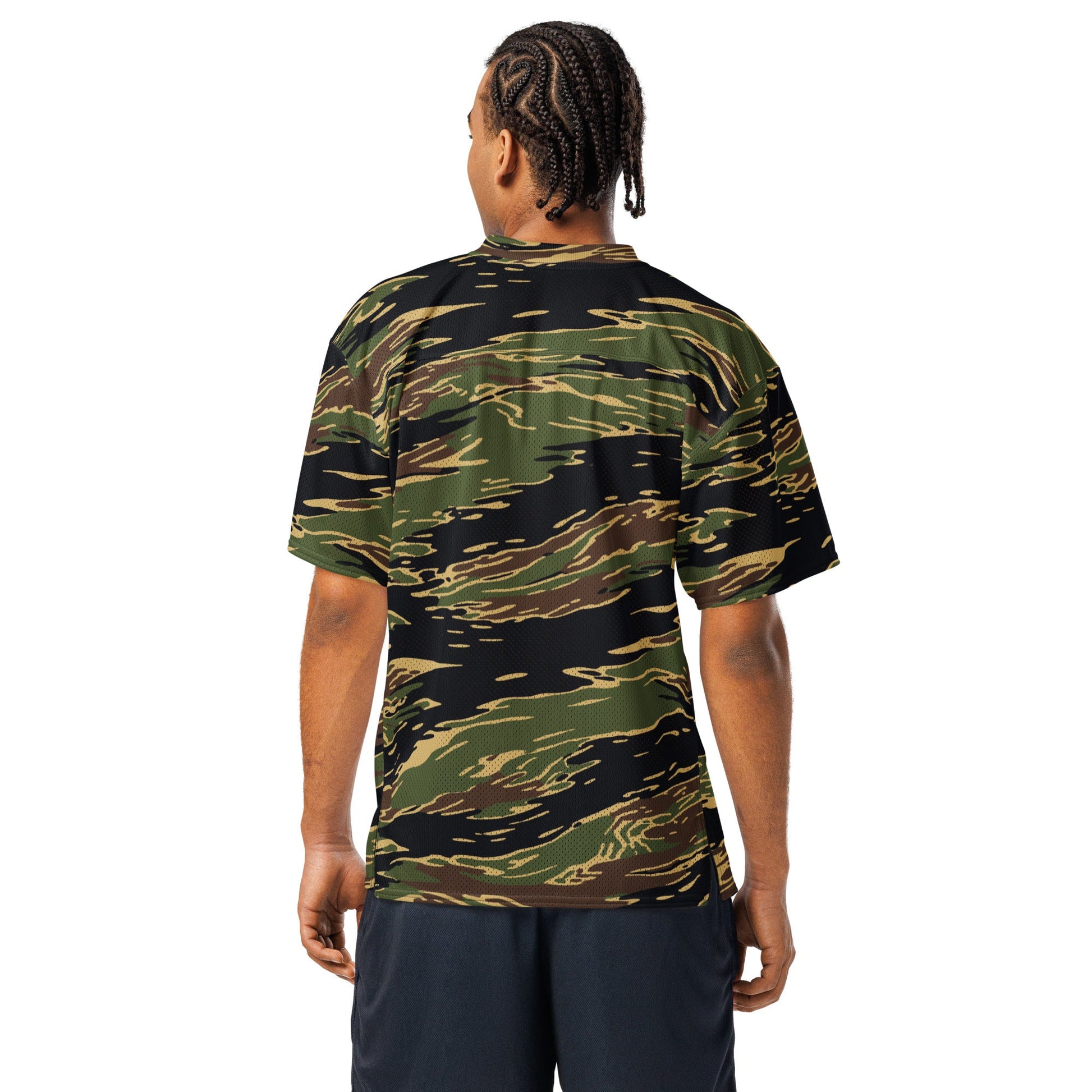 Midnight Fang Tiger Stripe CAMO Unisex American Football Jersey