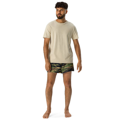 Midnight Fang Tiger Stripe CAMO Unisex Athletic Shorts