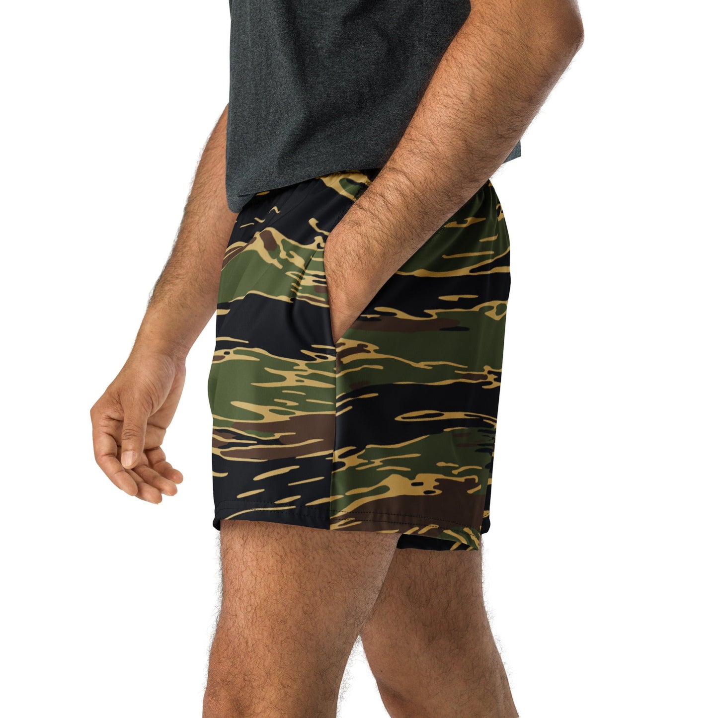 Midnight Fang Tiger Stripe CAMO Unisex Athletic Shorts - XS
