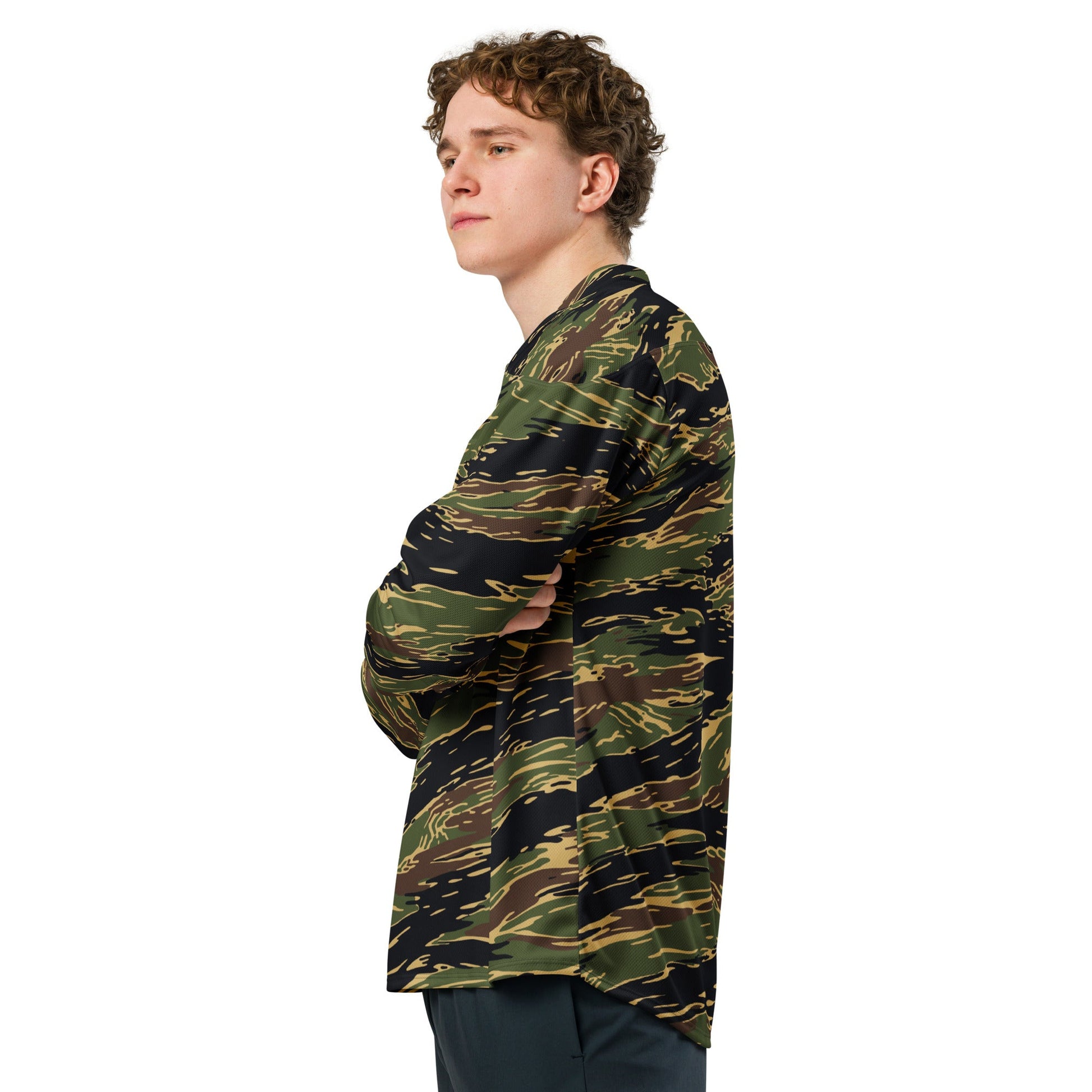 Midnight Fang Tiger Stripe CAMO Unisex Hockey Fan Jersey - 2XS