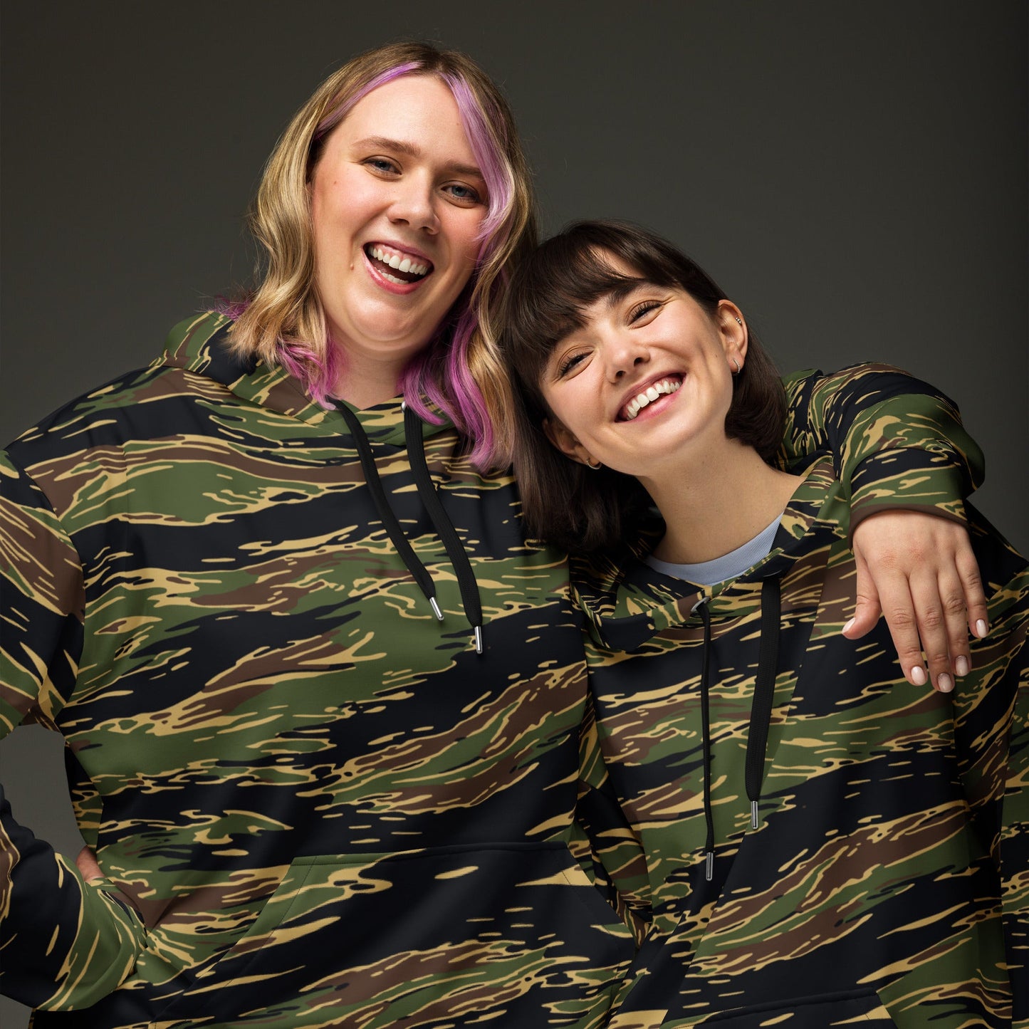 Midnight Fang Tiger Stripe CAMO Unisex Hoodie