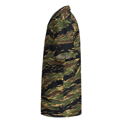 Midnight Fang Tiger Stripe CAMO Unisex Short-Sleeve Button Shirt