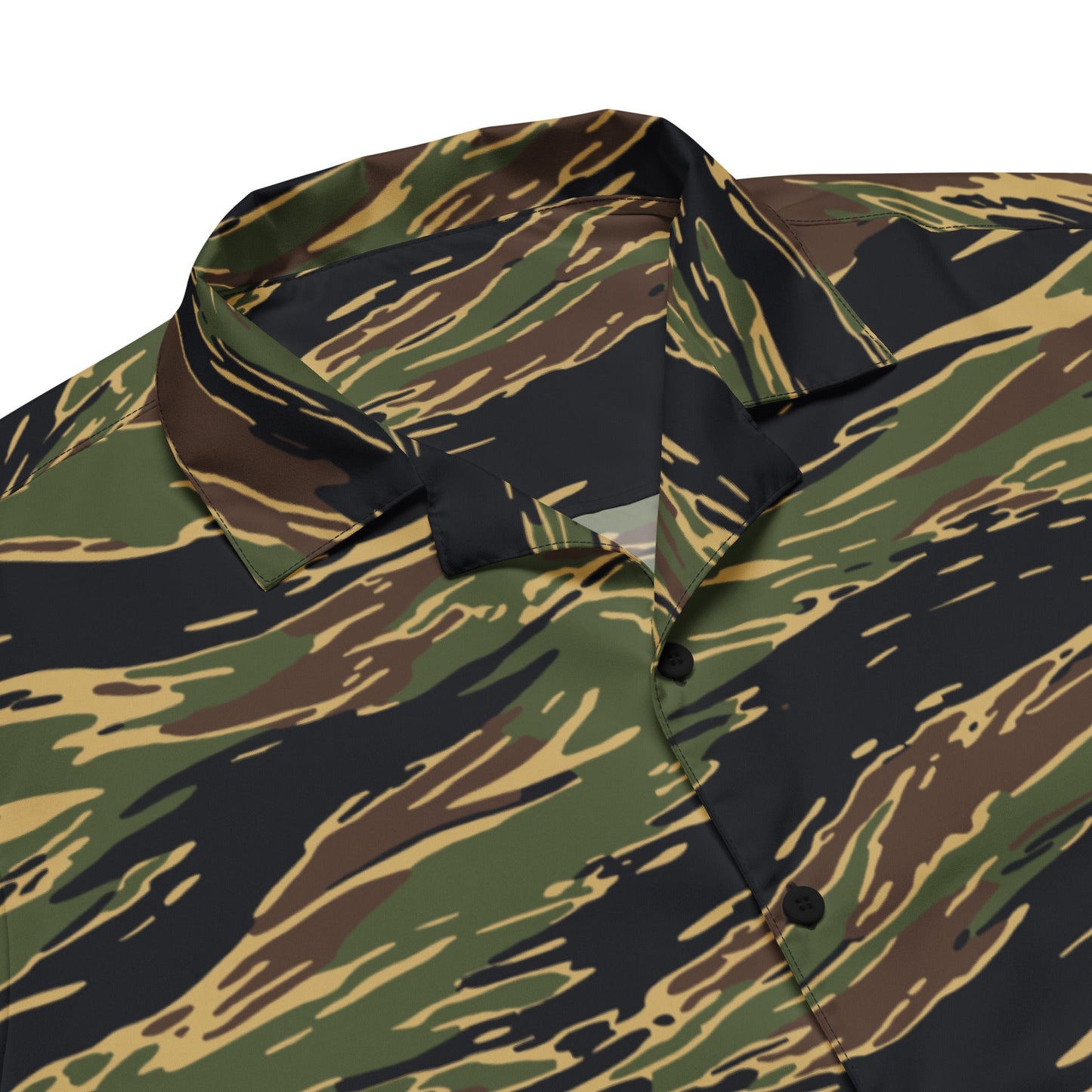 Midnight Fang Tiger Stripe CAMO Unisex Short-Sleeve Button Shirt