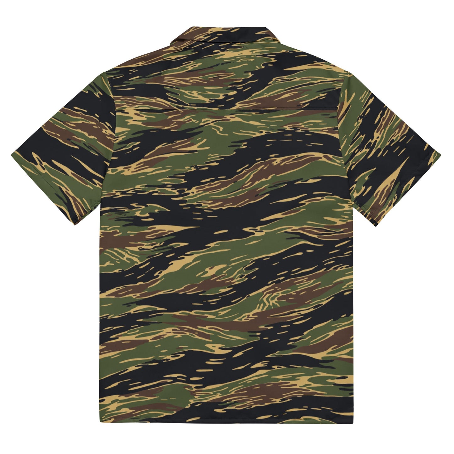 Midnight Fang Tiger Stripe CAMO Unisex Short-Sleeve Button Shirt
