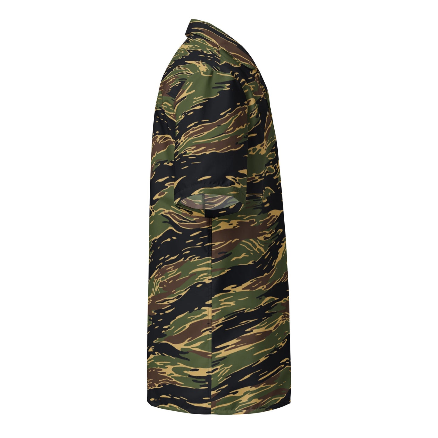 Midnight Fang Tiger Stripe CAMO Unisex Short-Sleeve Button Shirt