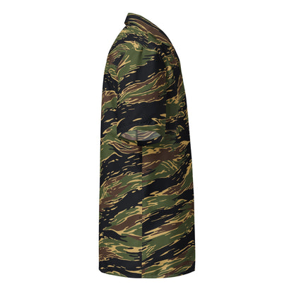 Midnight Fang Tiger Stripe CAMO Unisex Short-Sleeve Button Shirt
