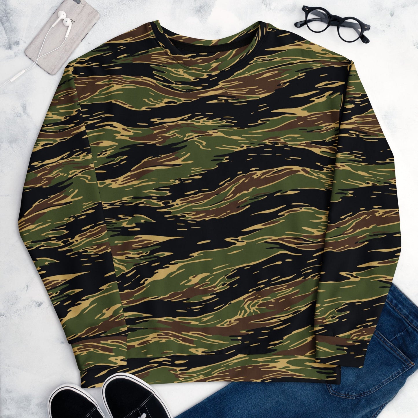 Midnight Fang Tiger Stripe CAMO Unisex Sweatshirt