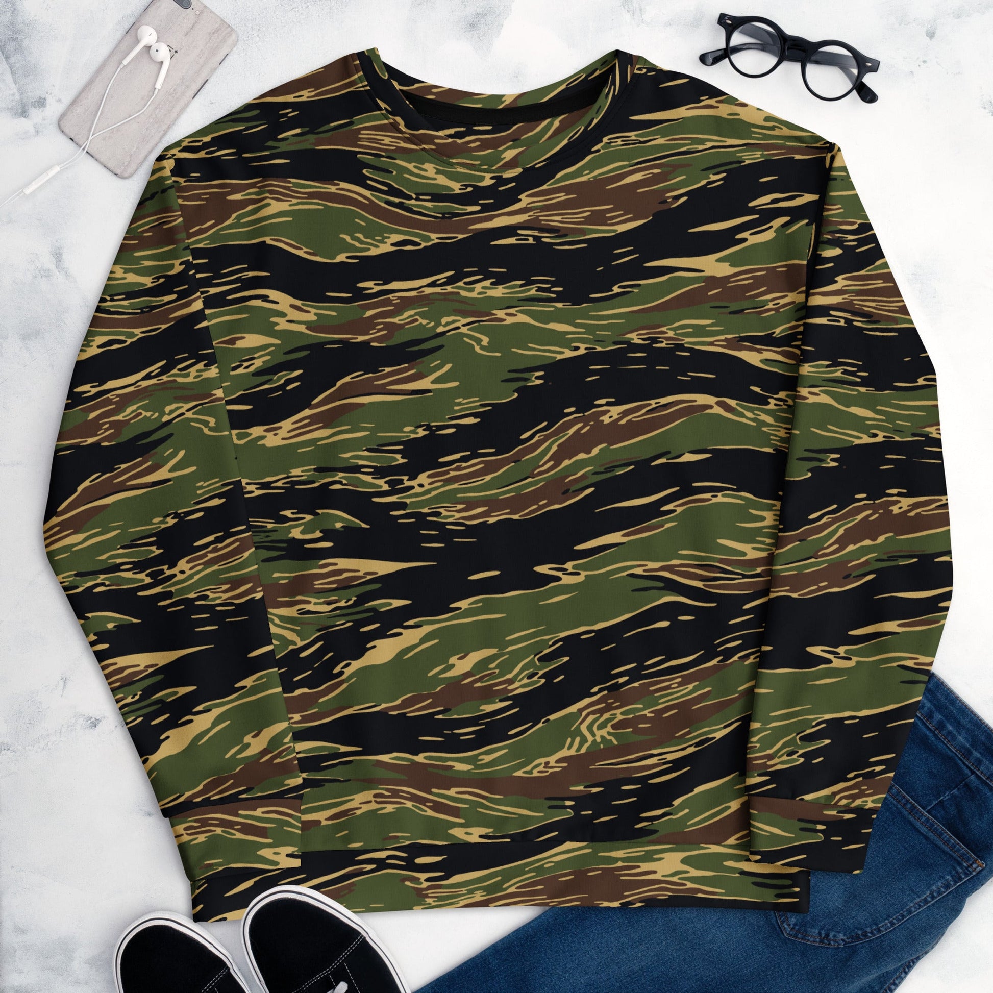 Midnight Fang Tiger Stripe CAMO Unisex Sweatshirt