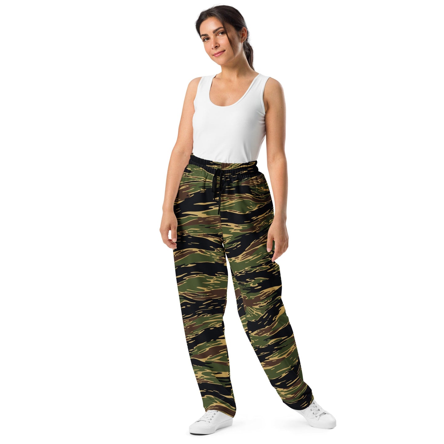 Midnight Fang Tiger Stripe CAMO Unisex Wide-Leg Joggers