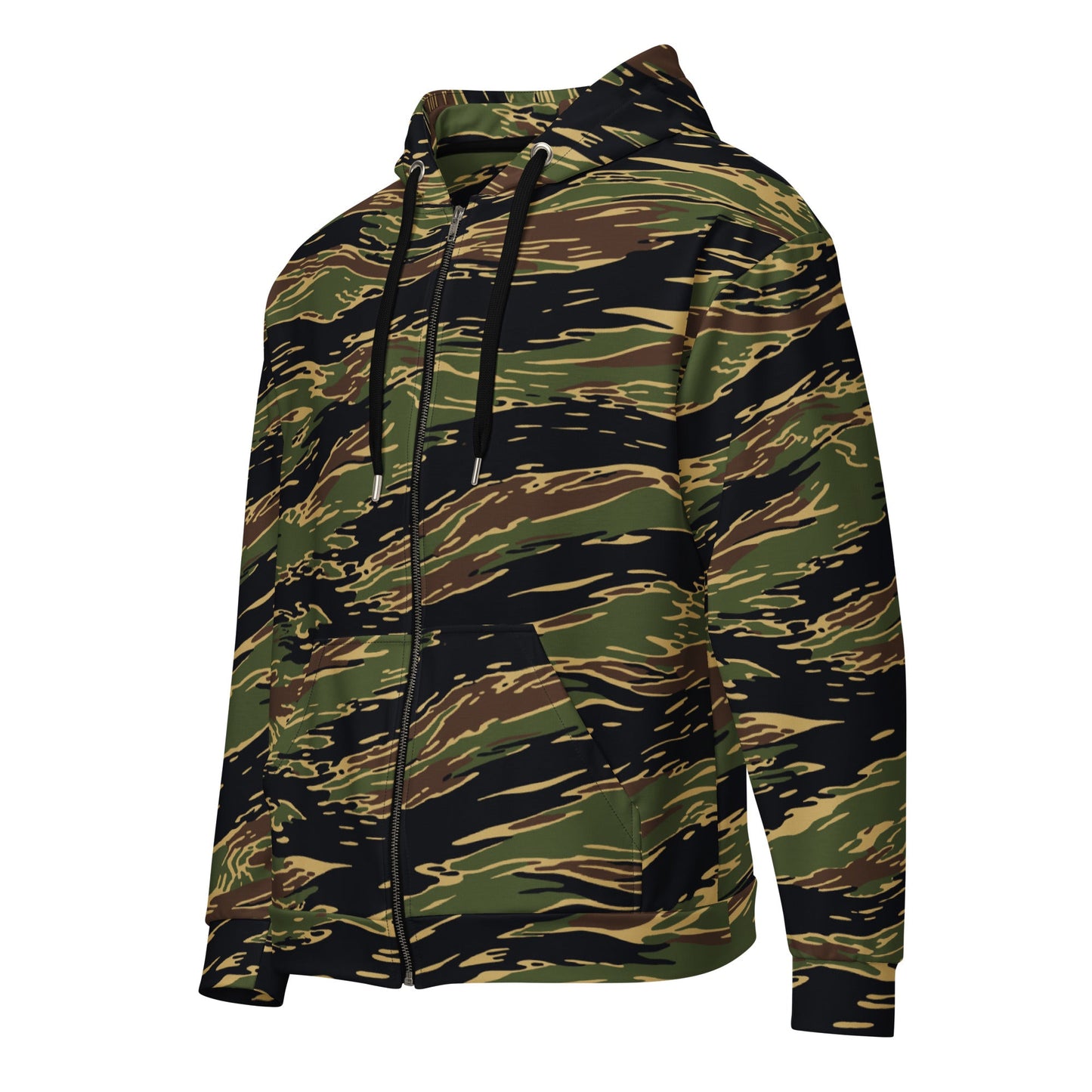 Midnight Fang Tiger Stripe CAMO Unisex Zip Hoodie