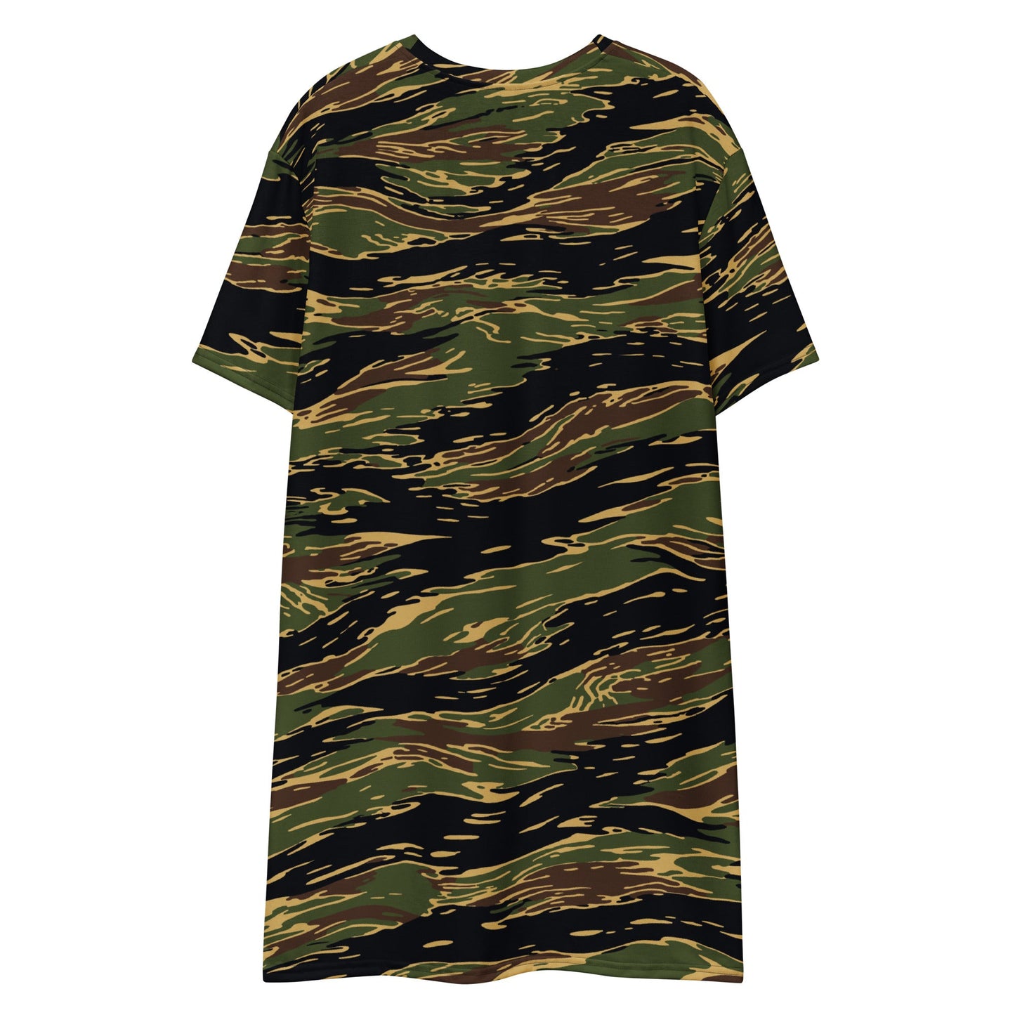 Midnight Fang Tiger Stripe CAMO Womens T-Shirt Dress