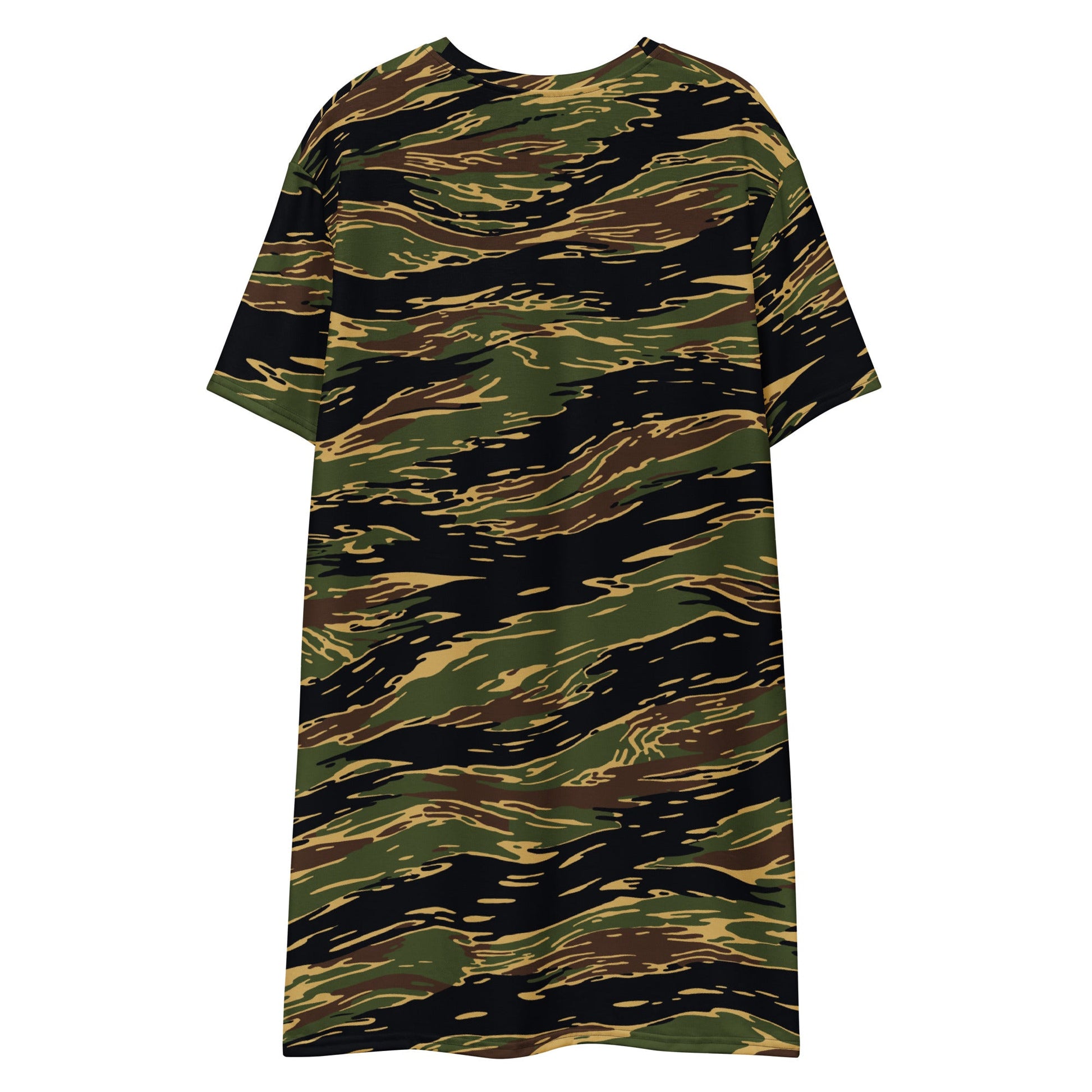 Midnight Fang Tiger Stripe CAMO Womens T-Shirt Dress