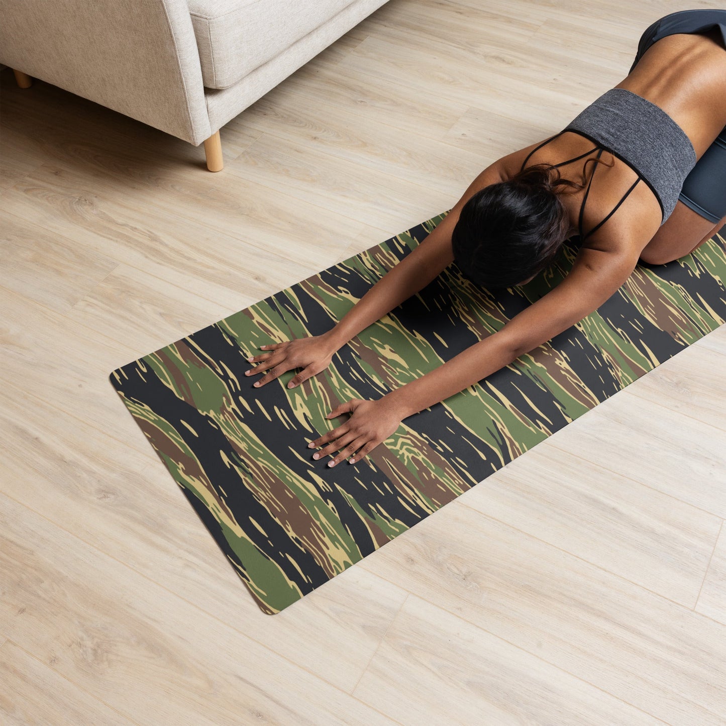 Midnight Fang Tiger Stripe CAMO Yoga Mat