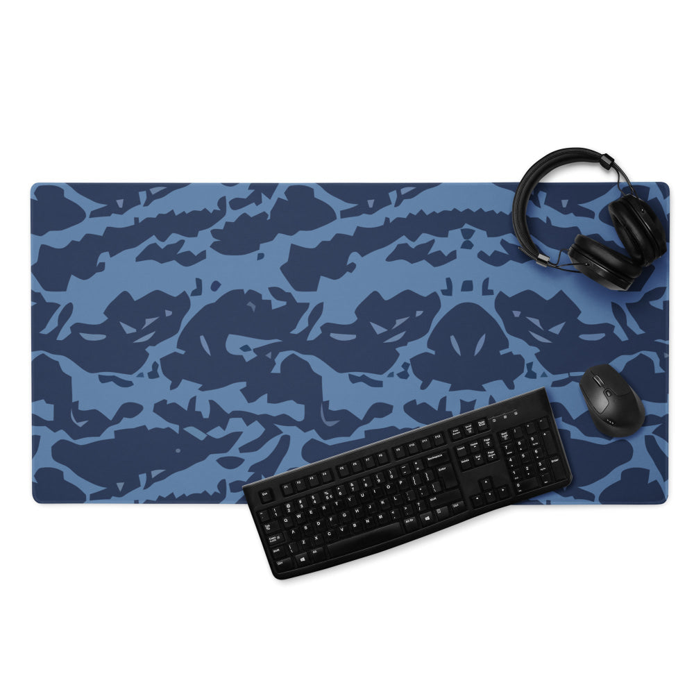 Modern Warfare Blue Tiger CAMO Gaming mouse pad - 36″×18″ - Mouse Pad