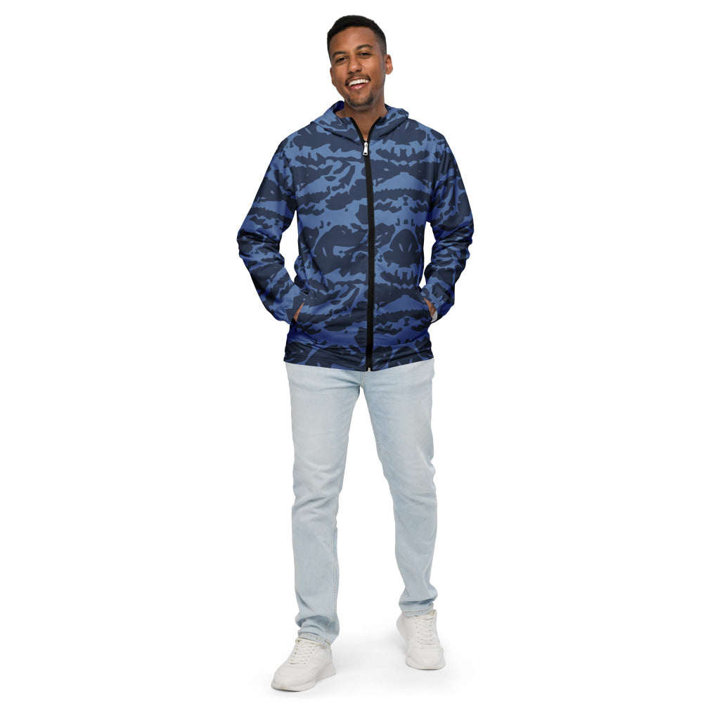 Modern Warfare Blue Tiger CAMO Men’s windbreaker - Mens Windbreaker