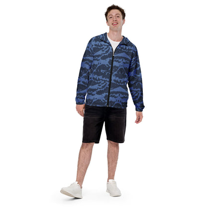 Modern Warfare Blue Tiger CAMO Men’s windbreaker - Mens Windbreaker