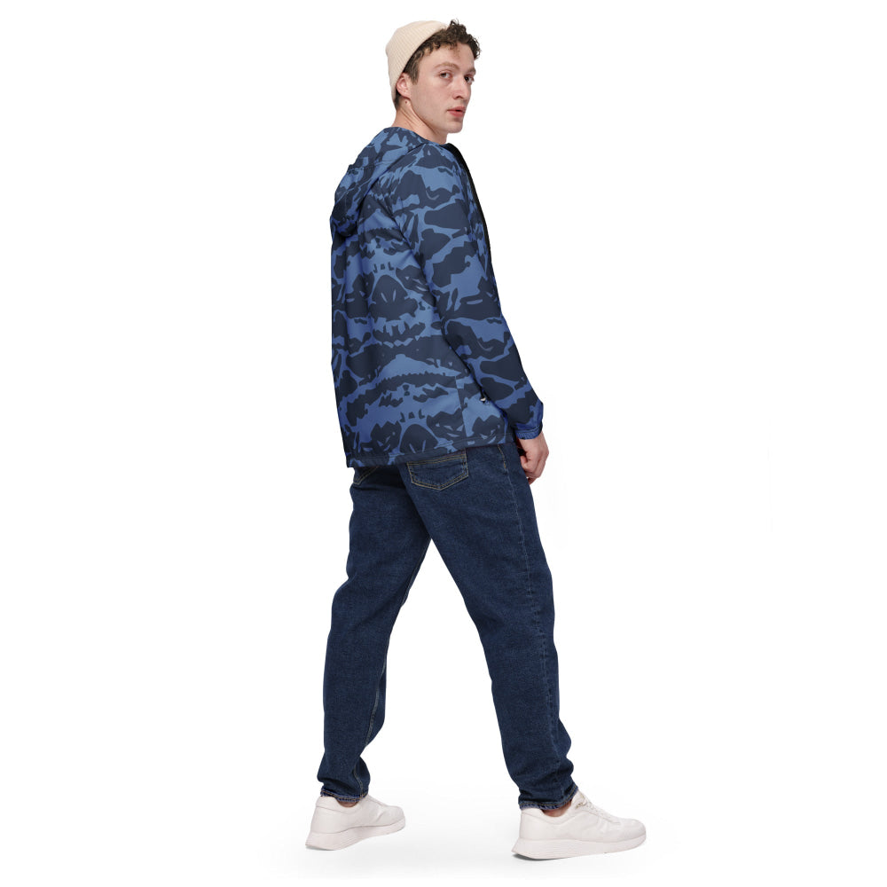 Modern Warfare Blue Tiger CAMO Men’s windbreaker - Mens Windbreaker