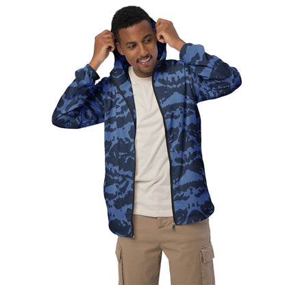 Modern Warfare Blue Tiger CAMO Men’s windbreaker - Mens Windbreaker