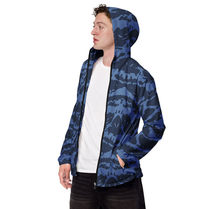 Modern Warfare Blue Tiger CAMO Men’s windbreaker - XS - Mens Windbreaker