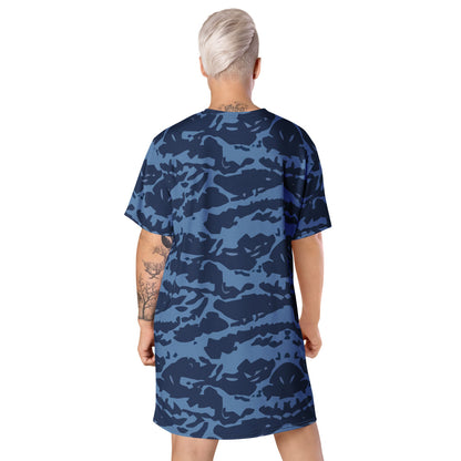 Modern Warfare Blue Tiger CAMO T-shirt dress - Womens T-Shirt Dress