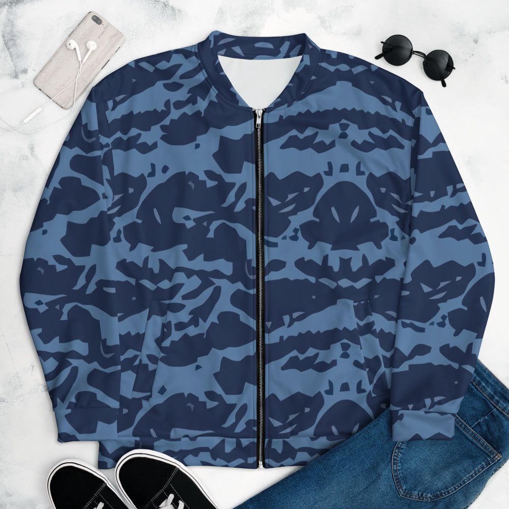 Modern Warfare Blue Tiger CAMO Unisex Bomber Jacket - XS