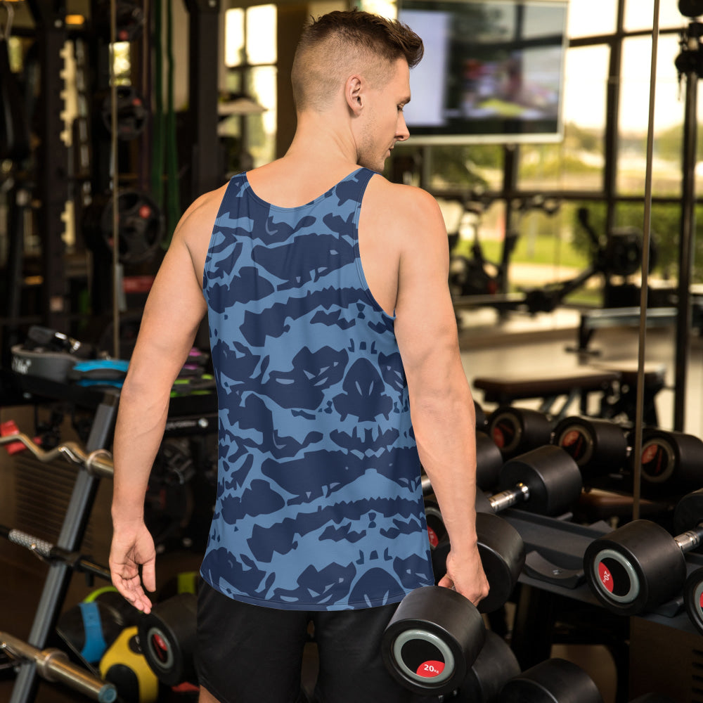 Modern Warfare Blue Tiger CAMO Unisex Tank Top