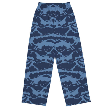 Modern Warfare Blue Tiger CAMO unisex wide-leg pants - Unisex Wide-Leg Pants