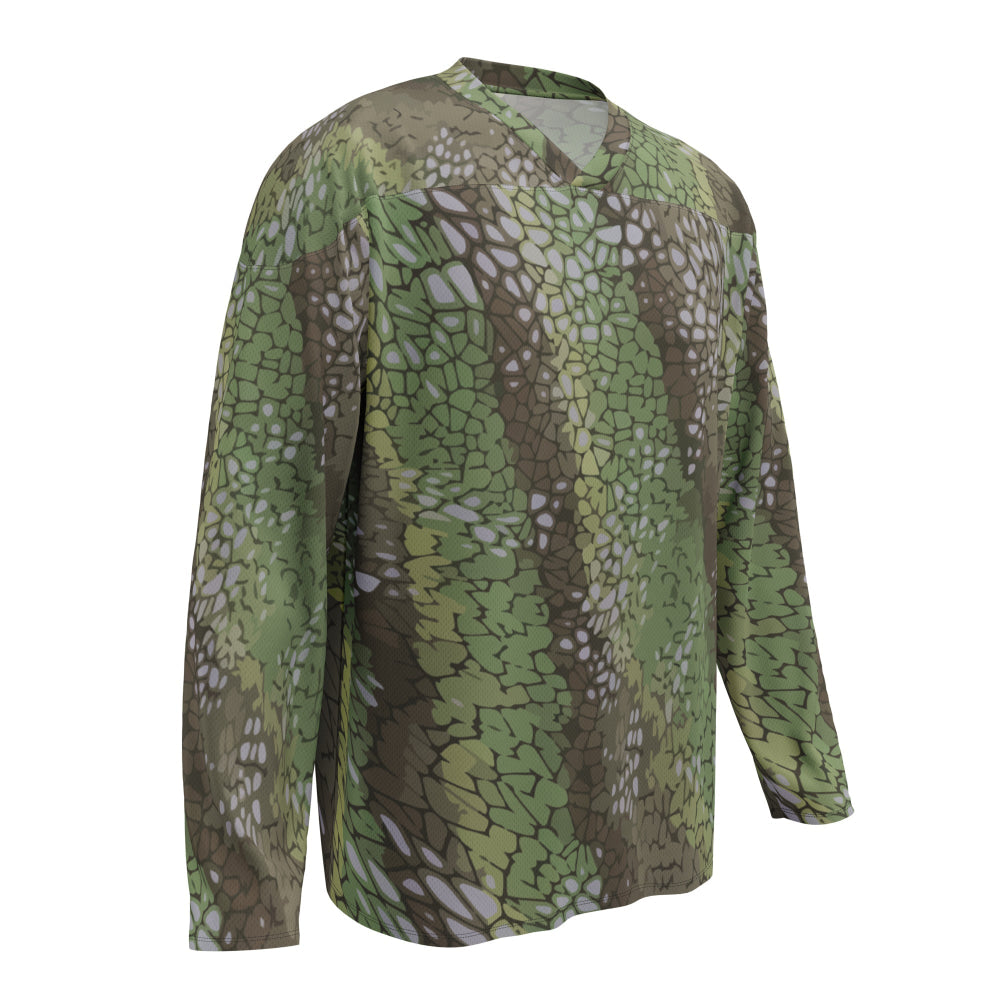 Modern Warfare Dragon Skin Green CAMO hockey fan jersey - 2XS - Unisex Hockey Fan Jersey